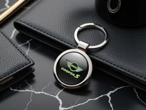 Mini Cooper Logo Schlüsselkette Maßgeschneidert Premium